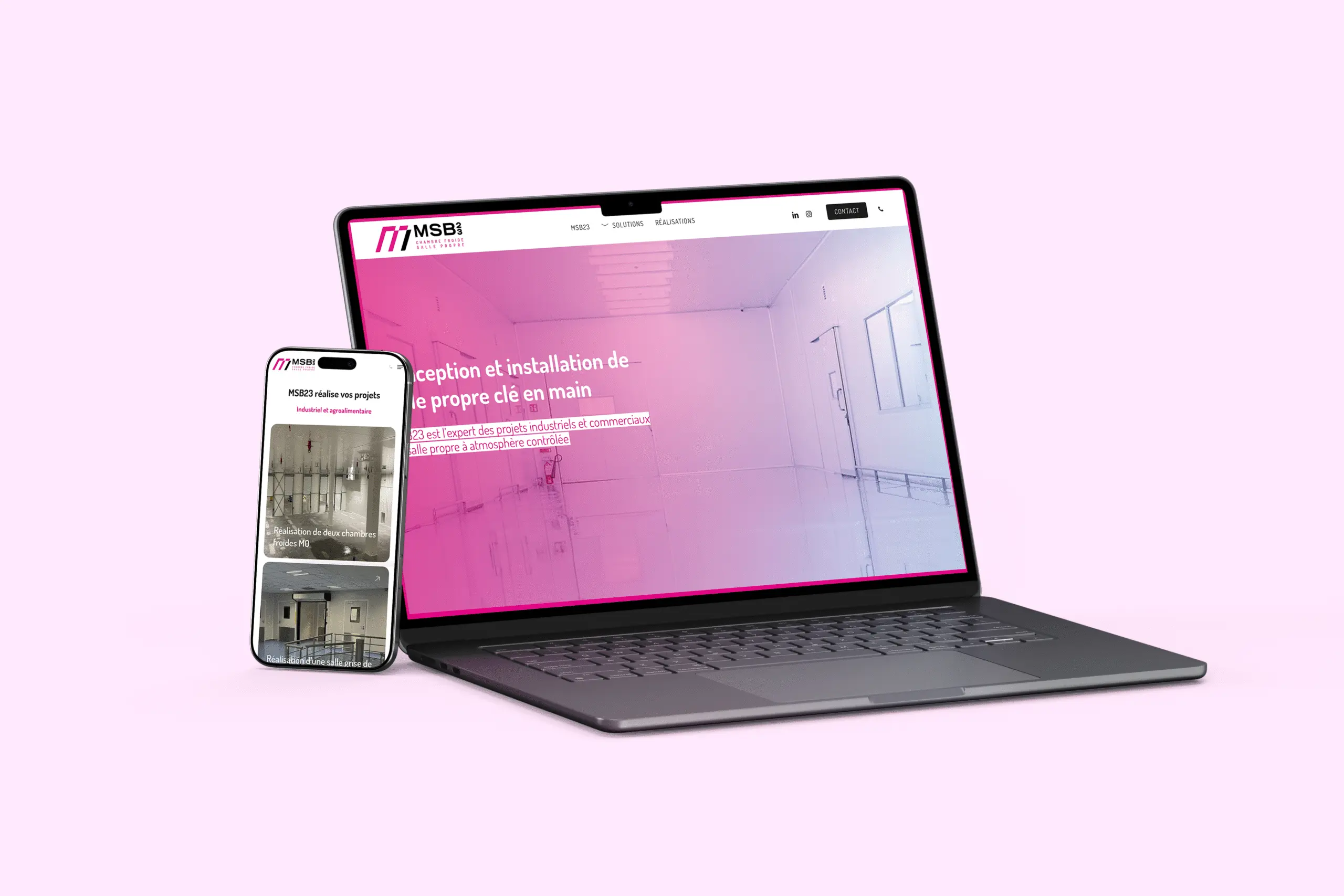 Site internet responsive d’une entreprise industrielle accompagné par un consultant SEO à Montluçon